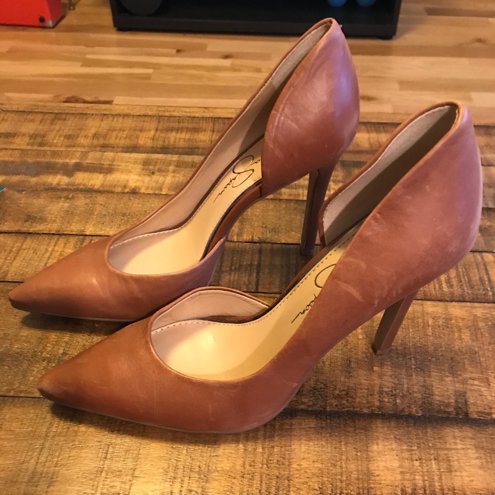 Jessica Simpson Tan Heels